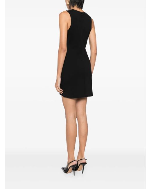 Staud Black Mercer Mini Dress
