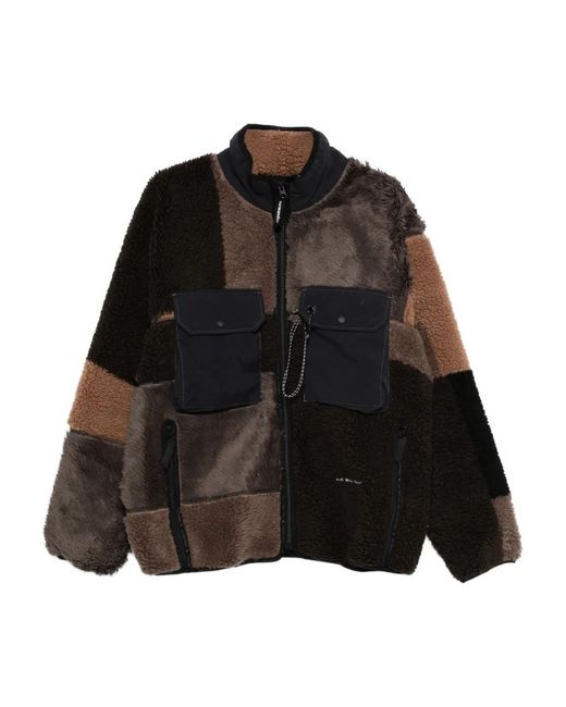 And Wander Black Patchwork Jacket for men