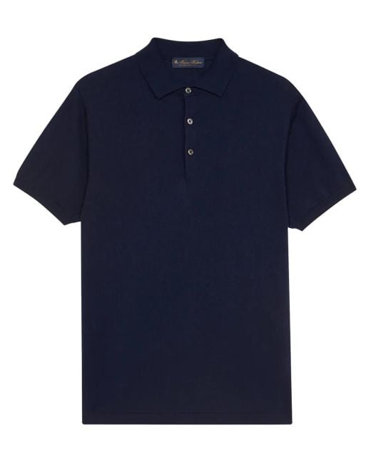 Brooks Brothers Poloshirt Met Korte Mouwen in het Blue voor heren