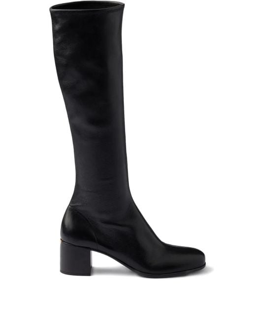 Bottines En Cuir Nappa 55 Mm Prada en coloris Black