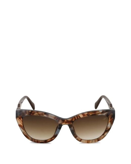 Blumarine Brown Cat-Eye-Frame Sunglasses