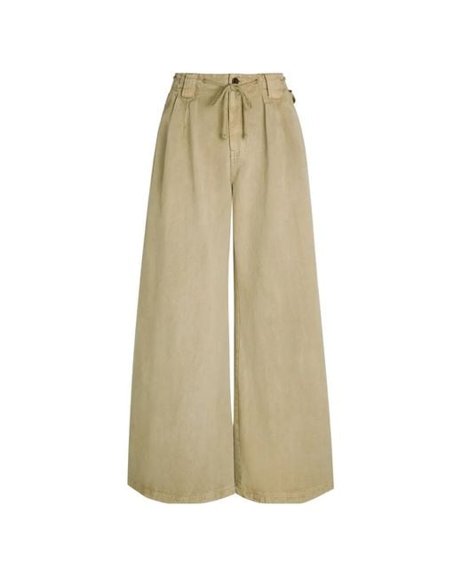 Free People Natural Julien Drawstring Trousers