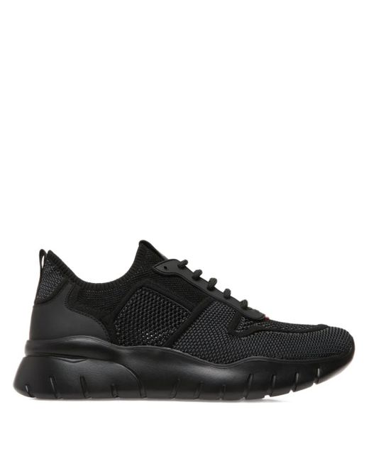 Bally Black Ribbon-Tab Knit Sneakers for men