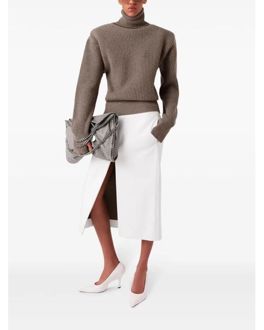 Stella McCartney Gray Long-Sleeve Turtleneck Jumper