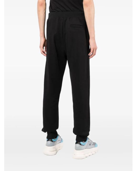 Roberto Cavalli Black Logo-Plaque Track Pants for men