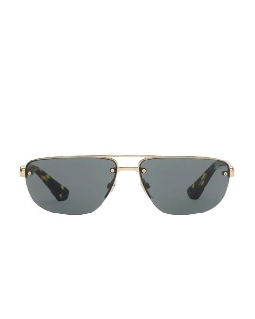 Burberry Gray Tortoiseshell-Effect Sunglasses for men