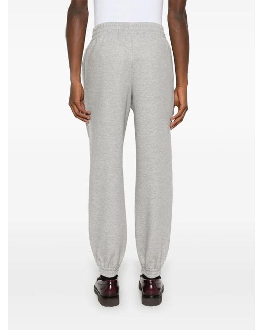 Gucci Gray Logo-Embossed Track Pants for men