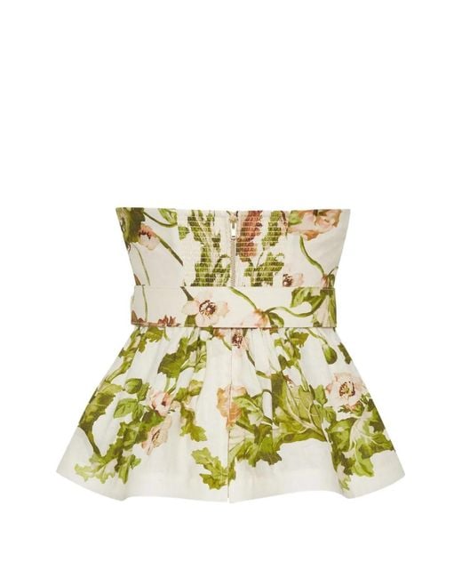 Cara Cara Metallic Tilda Floral-Pattern Top