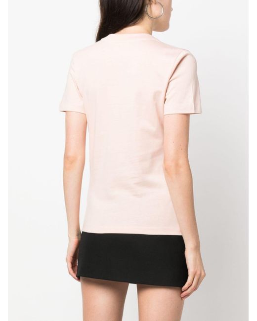 Moncler Pink Ss T-shirt Clothing