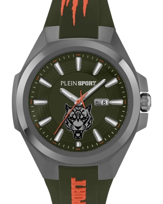Philipp Plein Black Tigermaster 47Mm for men
