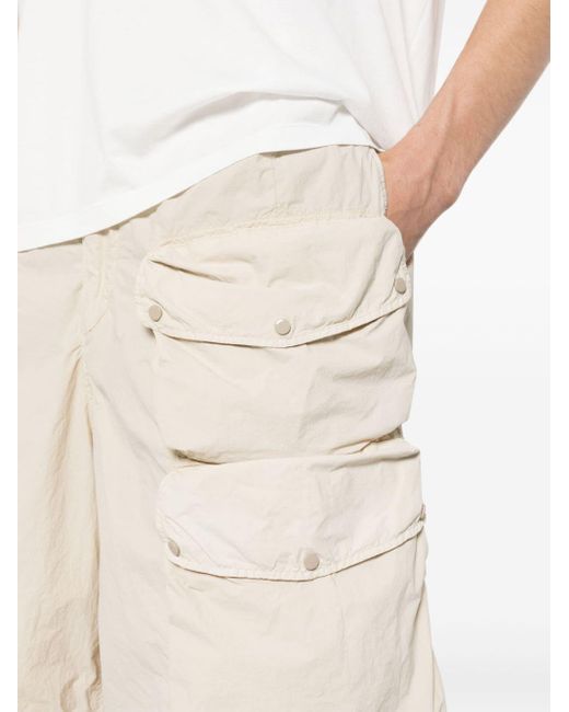 C P Company Natural Taffeta Cargo Shorts for men