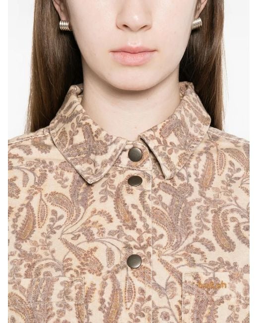 Ba&sh Natural Tullia Paisley Cotton Jacket