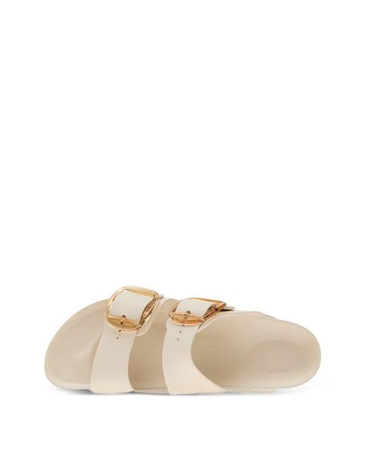 Birkenstock White Arizona Big Buckle Buckle-Fastening Sandals