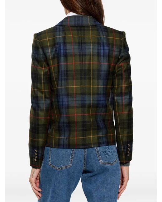 Etro Geruite Blazer in het Green