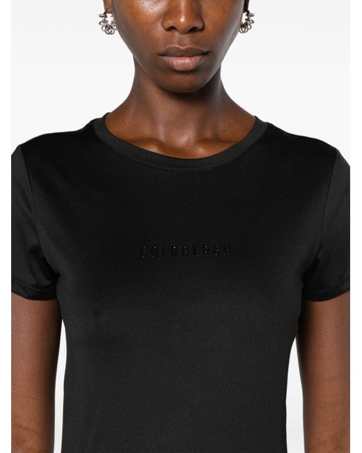 Goldbergh Black Avery T-Shirt mit Rundhalsausschnitt