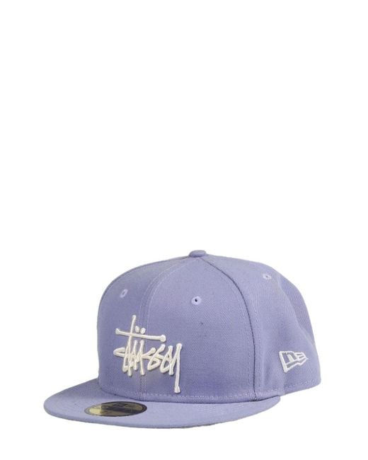 Stussy Purple X New Era 59Fifty Copyright Crown Cap for men