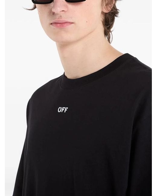 Off-White c/o Virgil Abloh Black T-Shirt Chain-Arrow for men