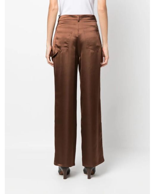 Blanca Vita Satijnen Broek in het Brown