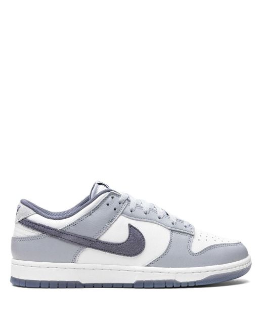 Nike White Dunk Low "light Carbon" Sneakers