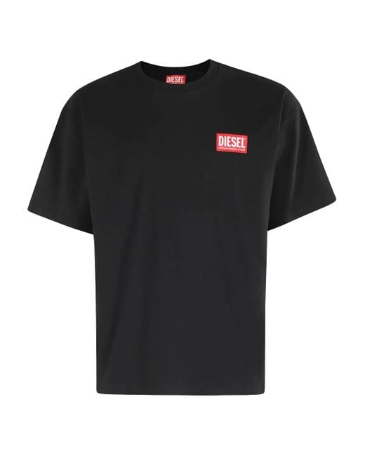 DIESEL T-Shirt mit Logo-Detail in Black für Herren