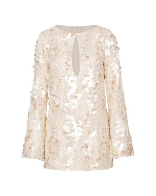 Baobab White Sinai Sequin-Embellished Top