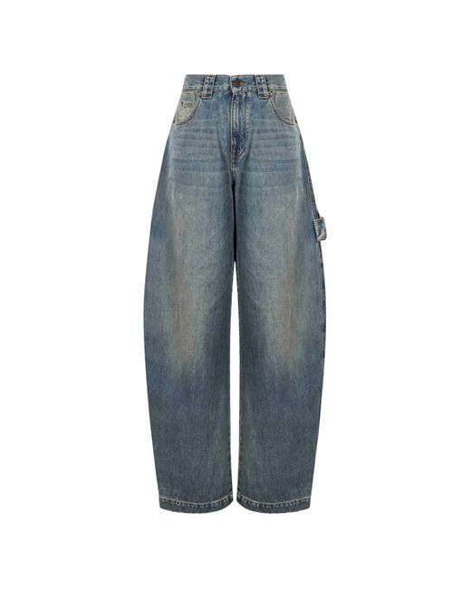 DARKPARK Blue Faded Hammer-Loop Jeans
