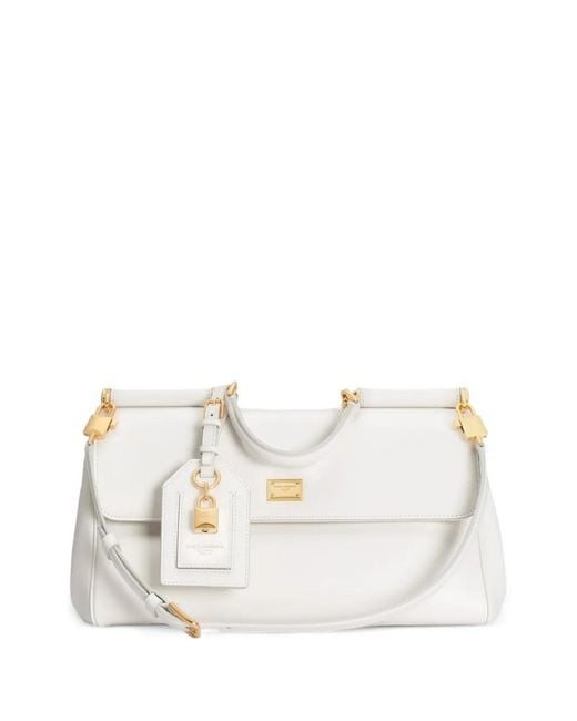 Dolce & Gabbana White Medium My Sicily Handbag