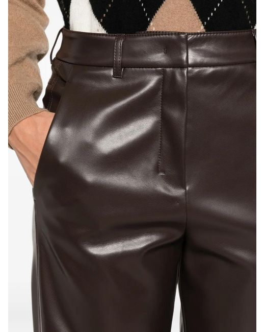 Max Mara Gray Sospiro Straight-Leg Trousers