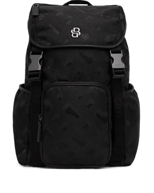 メンズ Boss ロゴ バックパック Black
