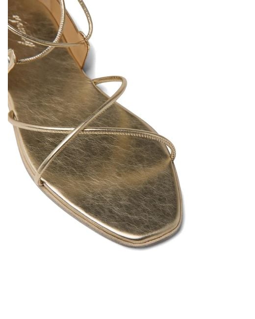 Marsèll White Tie-Strap Flat Sandals
