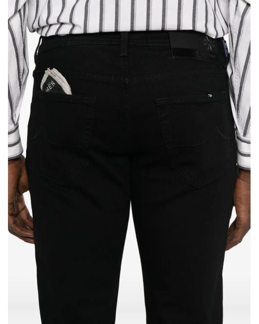 Jean À Coupe Slim Jacob Cohen pour homme en coloris Black