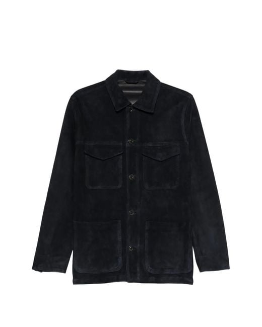 Boglioli Black Buttoned Pocket Jacket