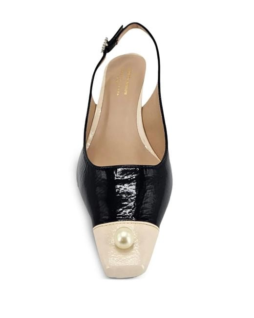 Madison Maison Blue Pearl Slingback Pumps