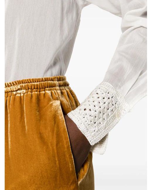 Forte_forte White Forte_forte Cotton And Silk Blend Shirt