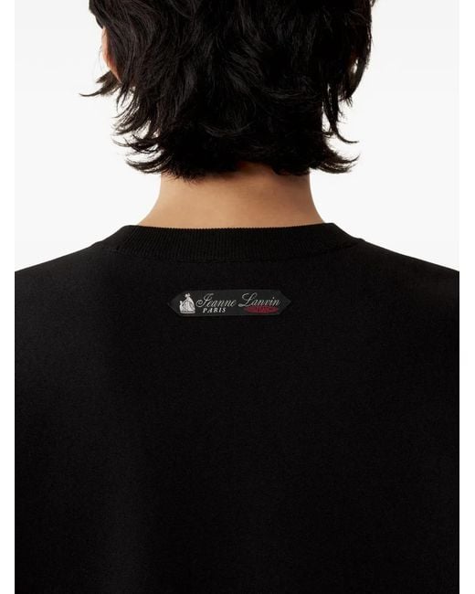 Lanvin Black Patterned Sweater for men