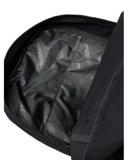 Dickies Black Logo-Patch Backpack for men