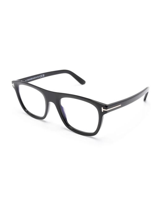 Tom Ford Black Square-Frame Glasses