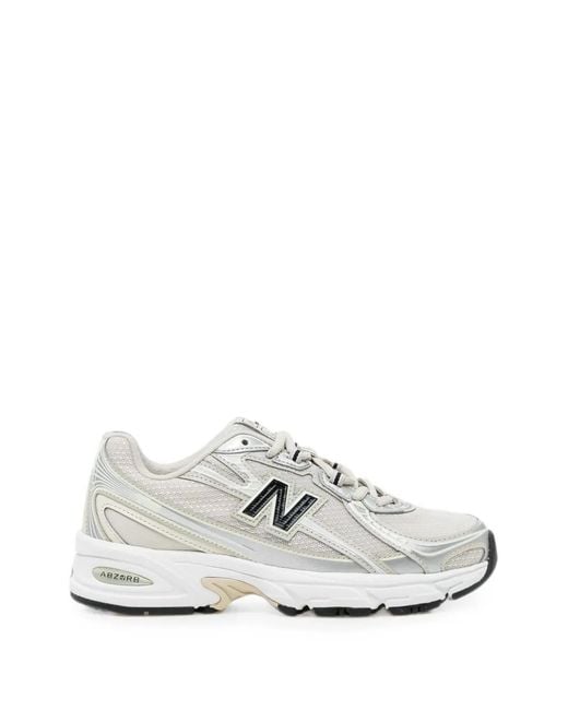 New Balance White 740 Sneakers