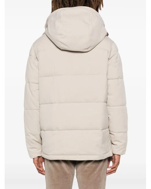 Manuel Ritz Natural Hooded Down Jacket for men