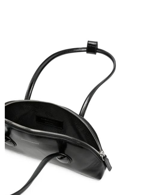 MARGE SHERWOOD Black Mini Sac Bessette East-West À Effet Froissé