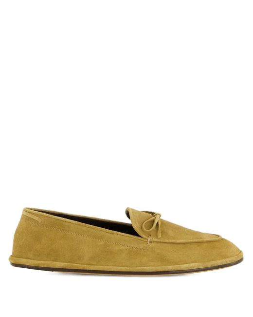 Emme Parsons Green Suede Bow Ballet Flats