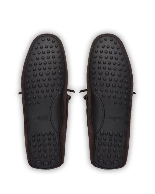 Car Shoe Suède Loafers Met Voering in het Black voor heren