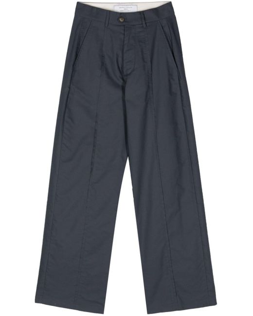Societe Anonyme Blue Row Red Straight-leg Trousers