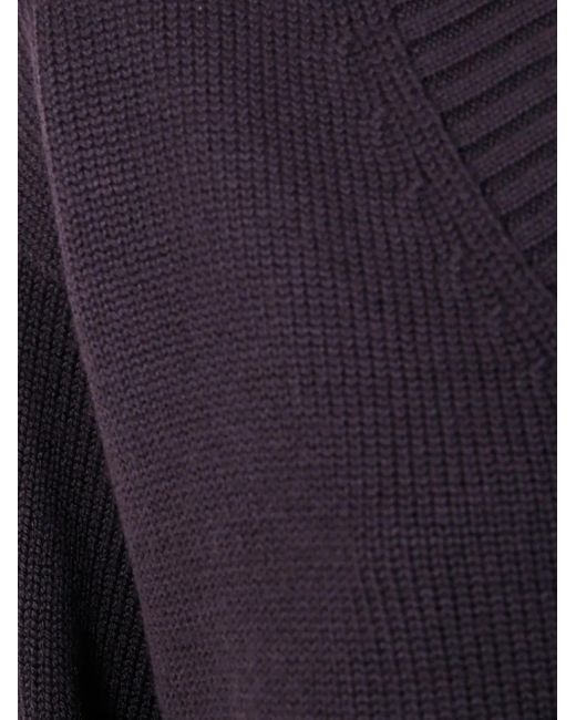 Drumohr Blue V-Neck Wool Sweater