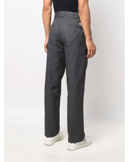 Dickies Blue Rear Logo-Patch Trousers for men