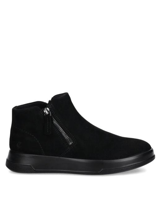 Ecco Black Move Zip-Fastening Boots