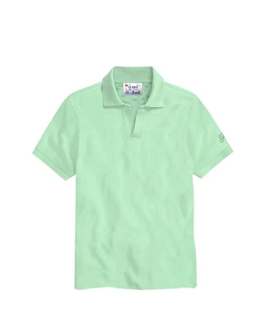 Mc2 Saint Barth Green Charles Polo Shirt for men