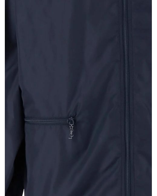 Saint Laurent Blue High-Collar Zip Jacket for men