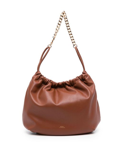 A.P.C. Brown Sac Ninon Chaine Bags