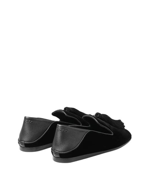 Jimmy Choo Black Eliot Slippers